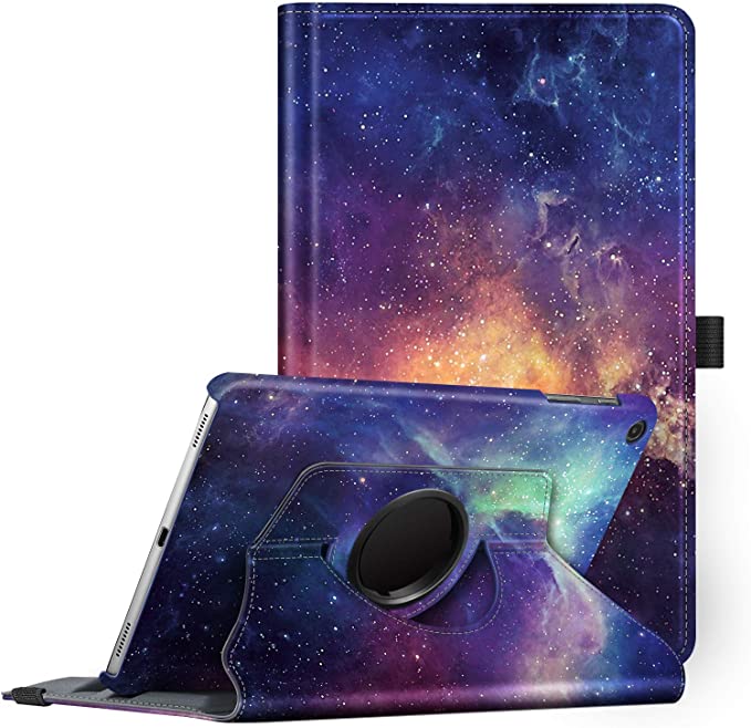 Fintie Rotating Case for Samsung Galaxy Tab A 10.1 2019 Model SM-T510(Wi-Fi) SM-T515(LTE) SM-T517(Sprint), Premium PU Leather 360 Degree Swivel Stand Cover, Galaxy