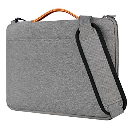 Inateck 13.3 Inch Laptop Shoulder Bag,  Spill-resistant Laptop Sleeve Case for 13-13.3 Inch Laptop, Notebook, Ultrabook, Gray