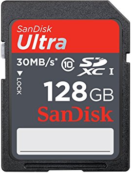 SanDisk Ultra 128GB SDXC Class 10/UHS-1 Flash Memory Card Speed Up To 30MB/s- SDSDU-128G-U46 (Label May Change) [Old Version]