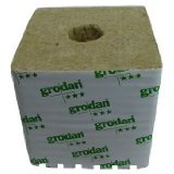 Grodan Rockwool - 4x4x2.5in. Cubes, 6 pack w/holes