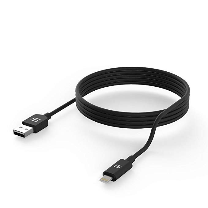 SoMi Apple MFi Certified 4 FT Lightning Cable 8-Pin to USB A Data Sync Cable Fast Charging Cord, Reversible for iPhone X/8 Plus/8/7/7 Plus/6s/6s Plus/6/6 Plus/5/5S/5C/SE/iPad Air/Mini, iPod (Black)