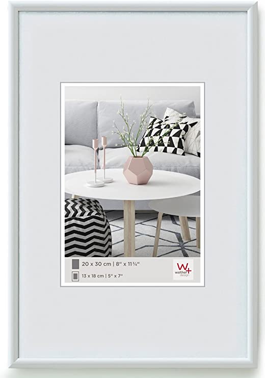 Walther Design KW070H Galeria Picture Frame, 19.75 x 27.50 inch (50 x 70 cm), White