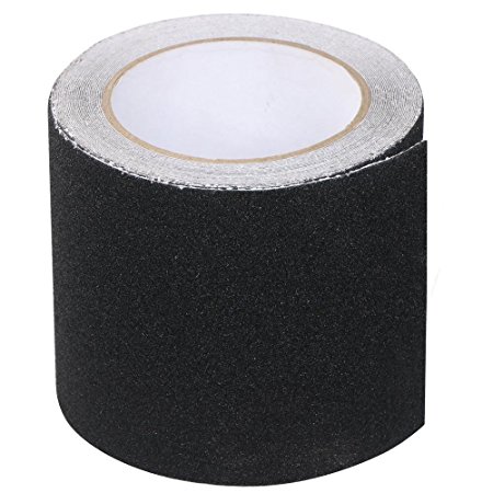 Yaheetech Black Roll Safety Non Skid Tape Anti Slip Tape Sticker Grip Safe Grit (6" x 30')