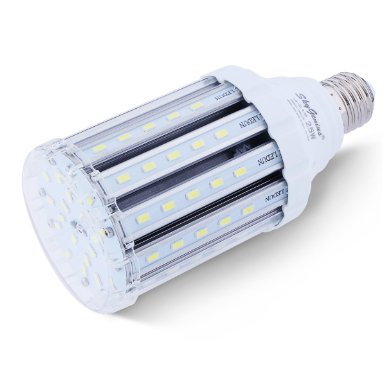 Super Bright LED Corn Light Bulb for Indoor Outdoor Large Area - E27 2500Lm AC 110~265V 6000-6500K White,for Street Lamp Post Lighting Garage Factory Warehouse High Bay Barn Porch Backyard Garden(25W)