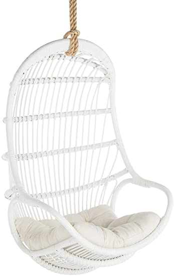 Kouboo Hanging Swing Chair, Large, White