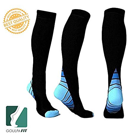 Goulpa Fit Compression Socks for Women and Men Running Compression Socks Nurses Compression Socks Women Medical Compression Socks Pregnancy Compression Socks Women Maternity Compression Socks