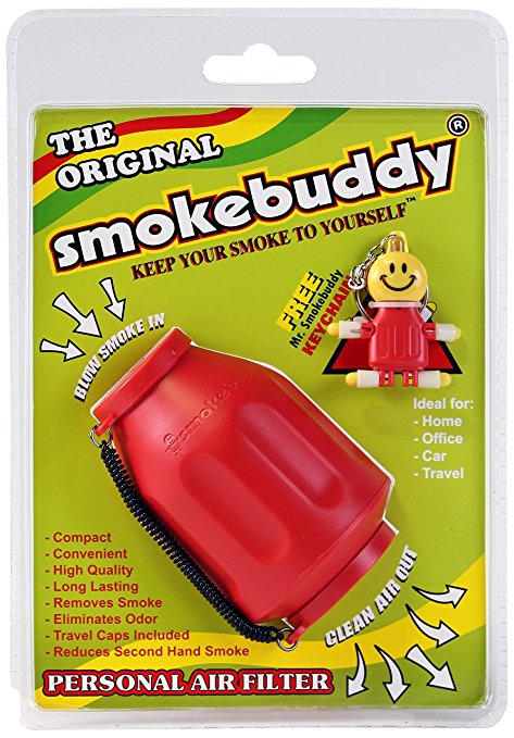 Smoke Buddy 0159-RD Personal Air Filter, Red