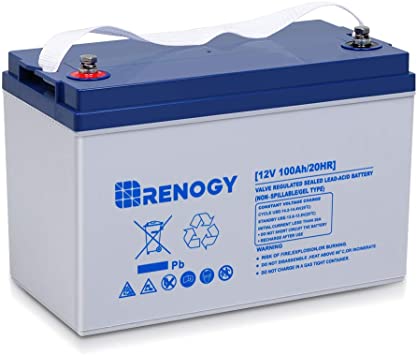 Renogy Deep Cycle Hybrid Gel 12 Volt 100Ah Battery