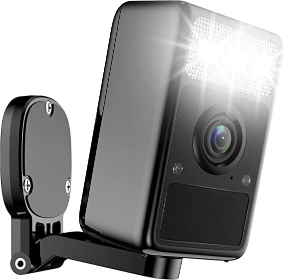 SJCAM 2K Wireless Security Camera Outdoor, S1 4MP WiFi Home Camera with Spotlight, Battery Powered Camera, 2-Way Audio, AI Motion Detection, Siren Alarm/Color Night Vision, 32G TF Card (Black)