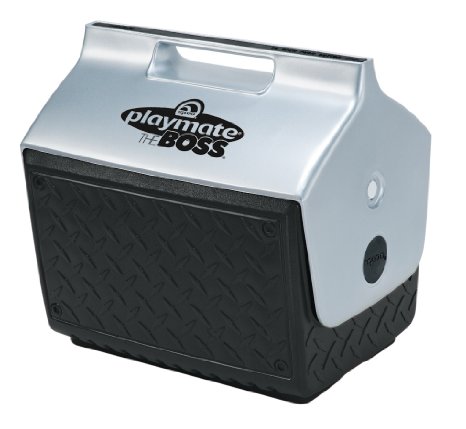 Igloo 14.8 Quart Playmate Cooler with Industrial Diamond Plate Exterior Design