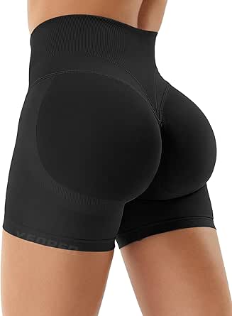 YEOREO Gym Workout Shorts for Women 3.6'' / 4.5'' High Waisted Hidden Scrunch Biker Shorts Tummy Control Patrica Yoga Shorts