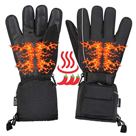 Heated Winter Gloves Hand Warmers - Battery Powered Mens Heated Gloves, Hand Warming Gloves, Cold Weather Gear Electric Hand Warmer Thermal Gloves Keeps Hands Warm During Snow Ski Outdoors Skiing