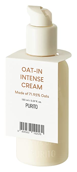 PURITO Oat-in Intense Cream 150ml / 5.07 fl. oz, Vegan Ingredients, Cruelty-Free, Facial cream