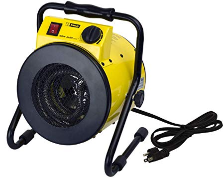 King Electric PSH1215T Portable Shop Heater with Thermostat, Yellow