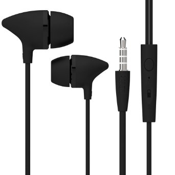 Uiisii C100 Earphones with Microphone for Iphone and Android Devices Black