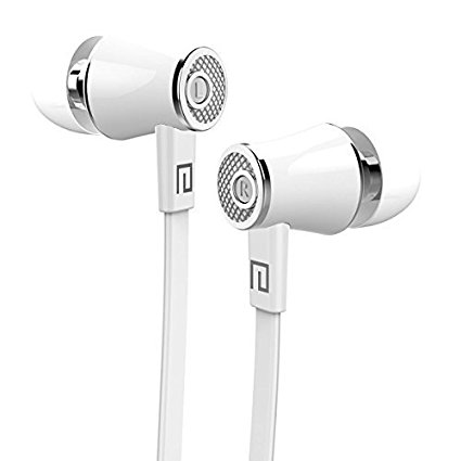 Langsdom® JM21 In-Ear Earbuds Headphones Earphones, Dynamic Clear Bass, Ergonomic Comfort-Fit, Multipurpose Remote, Hands-free Speakerphone, For Android& IOS（White)