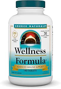 Source Naturals Wellness Formula Bio-Aligned Vitamins - Immune System Support Supplement & Immunity Booster* - 180 Tablets