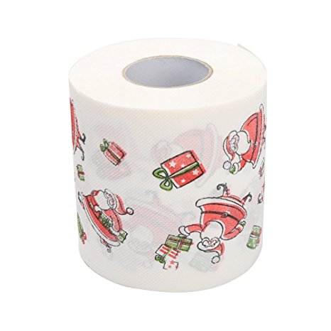 Santa Claus Merry Christmas Toilet Roll Paper Table Living Room Bathroom Tissue (H02)