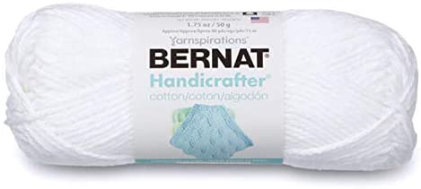 Bernat Handicrafter Cotton Yarn (50g/1.5 oz) White