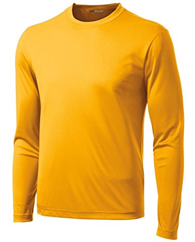 Joe's USA Long Sleeve Moisture Wicking Athletic Shirts in Regular, Big and Tall