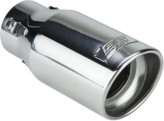 DC Sport EX-1013 Stainless Steel Resonated Slant Cut Bolt-on Exhaust Tip