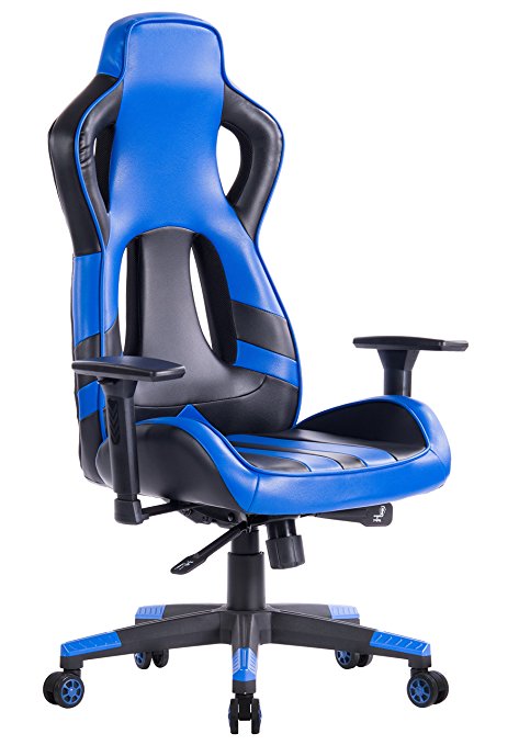 KILLABEE Ergonomic Racing Style Gaming Chair - 3-D Arms Multifunctional High-Back Leather E-sports Computer Chair, Comfortable Executive Office Chair