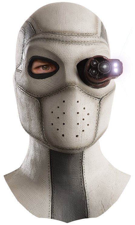 Rubie's Men's Suicide Squad Deadshot Overhead Lighted Latex Mask