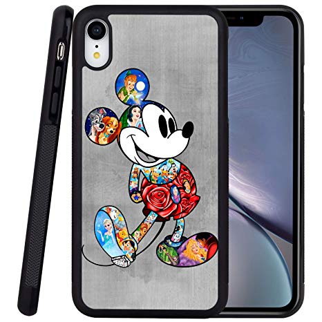 DISNEY COLLECTION Phone Case Compatible iPhone XR Case Mickey Reinforced Drop Protection Hard PC Back Flexible TPU Bumper Protective Case for iPhone XR 6.1 Inch
