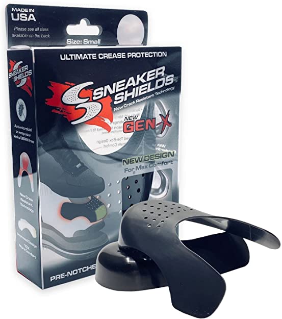(BEWARE OF FAKES) Sneaker Shields™"GEN-X Universals" Shoe Crease Preventer™ - Beware of COUNTERFEITS - Protector Against Shoe Creases - for Running & Casual Shoes - Toe Box
