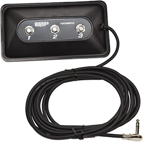 HQRP 3-Button Guitar Amp Footswitch compatible with DigiTech FS3X replacement plus HQRP Coaster