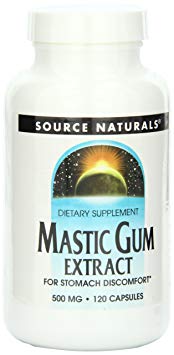 Source Naturals Mastic Gum Extract, For Stomach Discomfort, 120 Capsules