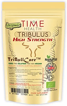 New: Organic Tribulus Terrestris Extract Capsules - TriBull Care™ Natural Booster & Performance Enhancer - High in Saponins - Zero Additives - UK Made