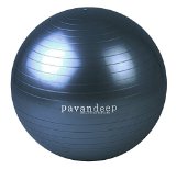 2000lbs Exercise Stability Ball By Pavandeep Anti Burst Perfect for Pilates Yoga Gym Fitness Fitballing  Use As Desk Chair  Pump Included 65cm 75cm Phthalate FREE