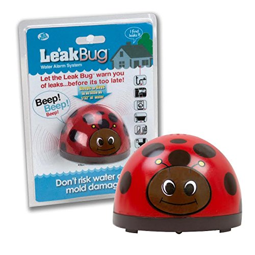 Water Alarm - Leak Bug Electronic Leak Detector - Detects as little as 1/32" of water