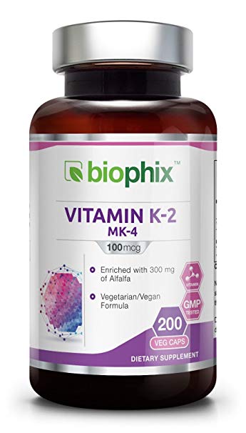 Biophix Vitamin K-2, 100mcg - 200 Caps