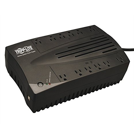 Tripp Lite 750VA UPS Battery Backup, 450W AVR Line Interactive, USB, Ultra-Compact (AVR750U)