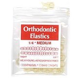 100 pack Orthodontic Elastics Bands 14 Inch diameter - Great for Dreadlocks Braids Top knots