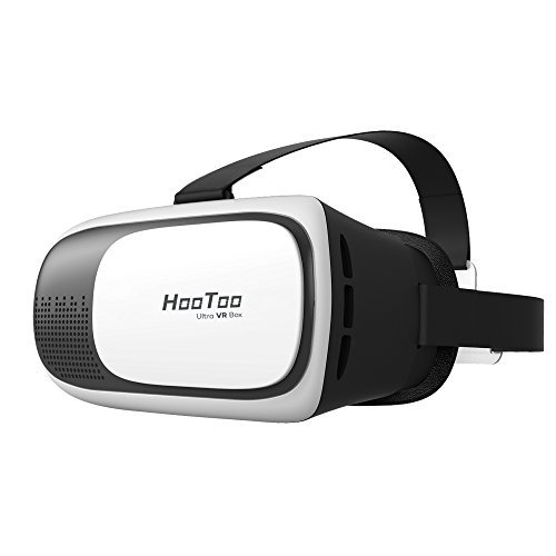 HooToo 3D VR Virtual Reality Glasses Google Cardboard Focal and Pupil Distance Adjustment for iPhone Samsung Moto LG Nexus HTC BlackWhite
