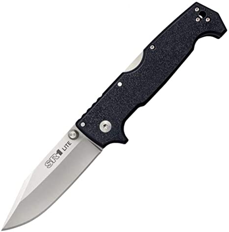 Cold Steel SR1 Series Tactical Folding Knife with Tri-Ad Lock and Pocket Clip, SR1 Lite