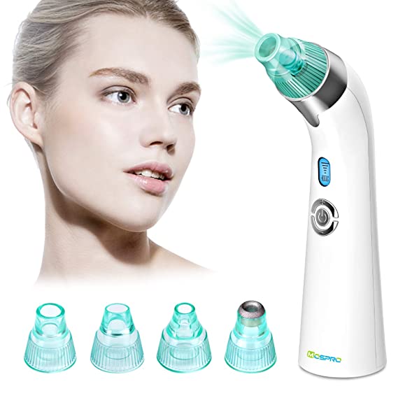 Bymore Blackhead Remover, Blackhead Remover Vacuum, 2020 Upgraded Electric Facial Pore Cleaner with 5 Adjustable Suction Power and 4 Replacement Probes