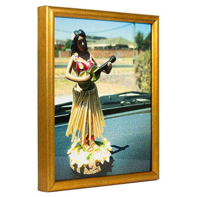 Craig Frames Bullnose, Antique Gold Picture Frame, 13 by 19-Inch