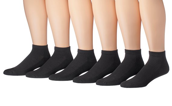 James Fiallo Mens 12-pack Low Cut Athletic Socks