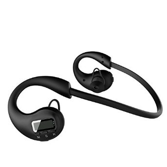 AUKEY Bluetooth Headphones, Wireless In-Ear Earbuds with Sport Running Pedometer, Build-in Microphone for iPhone, iPad, Android Smartphones & More