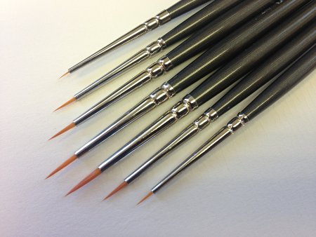 Modelmakers Miniature Set of 7 Ultra Fine Detail Brushes