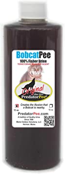 Predator Pee 100% Bobcat Urine - Territorial Marking Scent - Creates Illusion That Bobcat is Nearby - 12 oz