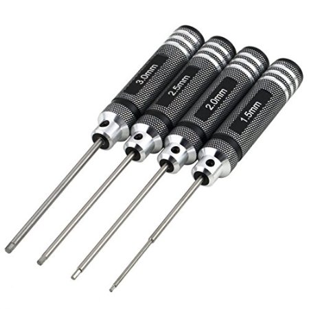 Hobby-Ace 4pcs Hex Screw driver Tools Kit Set for RC Helicopter (1.5mm 2.0mm 2.5mm 3.0mm)