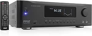 Pyle 5.2-Channel Hi-Fi Bluetooth Stereo Amplifier - 1000 Watt AV Home Speaker Subwoofer Sound Receiver w/ Radio, USB, RCA, HDMI, MIC IN, Wireless Streaming, Supports 4K UHD TV, 3D, Blu-Ray