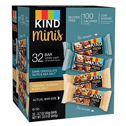 Kind Snacks Minis Variety Pack, 32 ct./0.7 oz