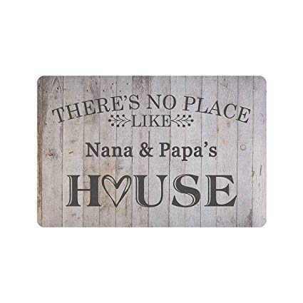 MyPupSocks Custom Door Mats Outside There's No Place Like House Personalized Door Mats Text Name