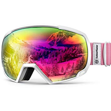 OutdoorMaster OTG Ski Goggles - Over Glasses Ski/Snowboard Goggles for Men, Women & Youth - 100% UV Protection